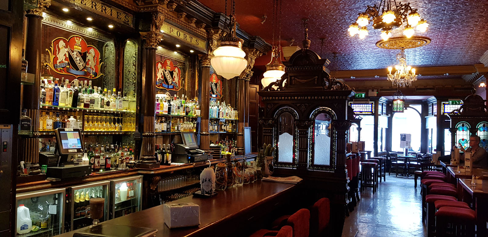 Most beautiful wooden bar in Dublin?